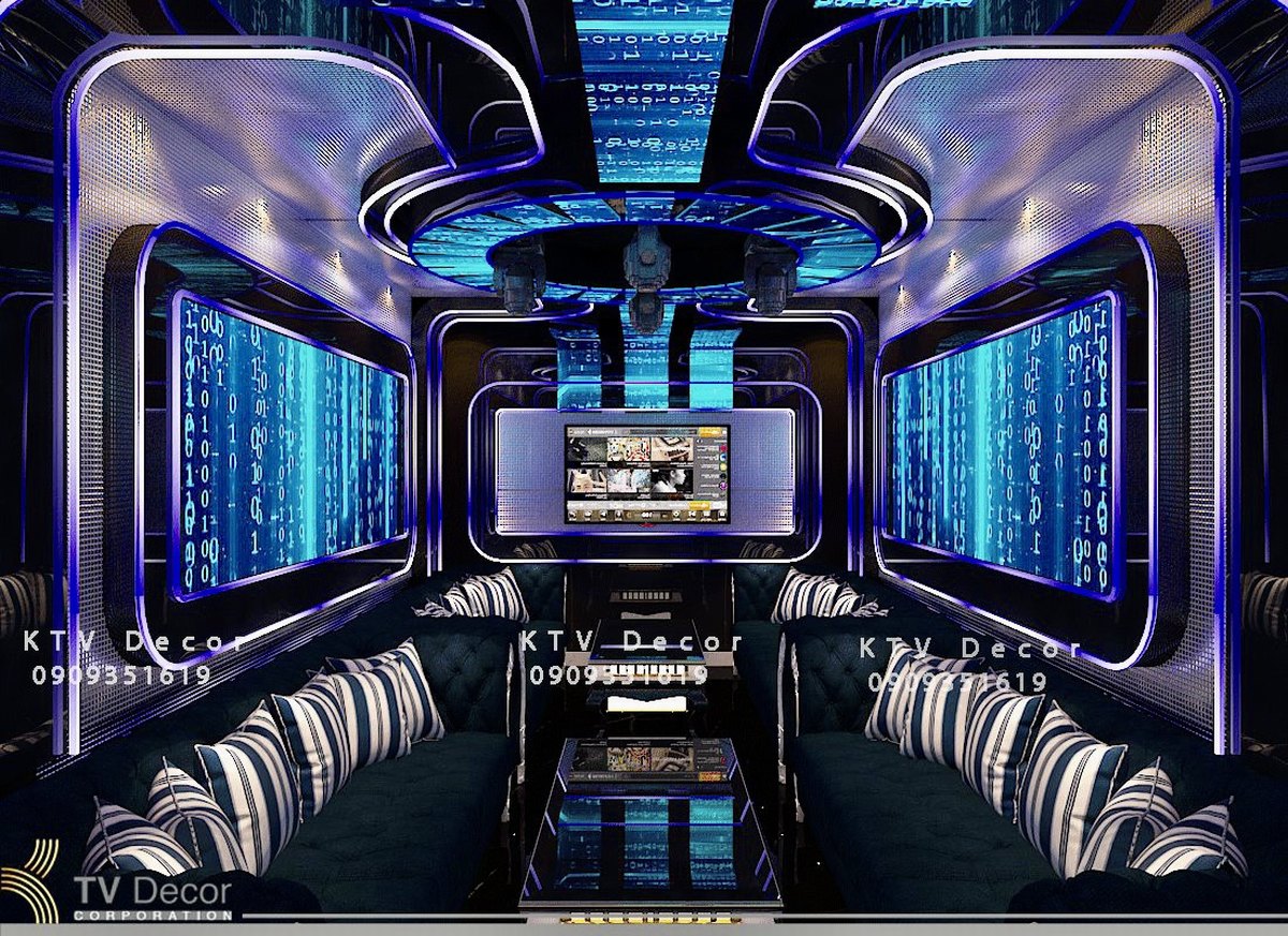 Mẫu thiết kế phòng karaoke đơn giản giá tốt tinh tế đẹp lung linh 2