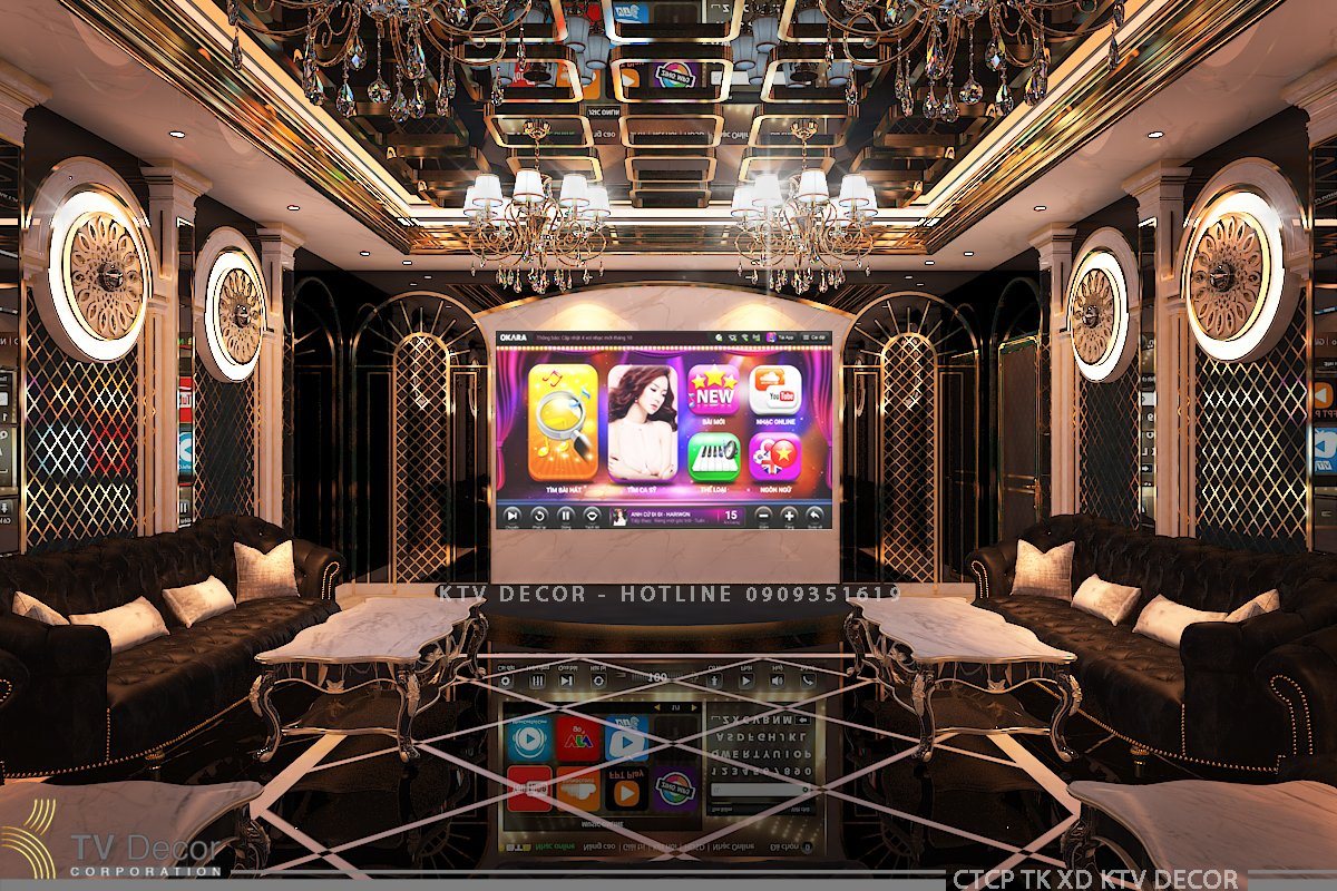 Mẫu phòng karaoke sang trọng được ưa chuộng giá thành tốt 2
