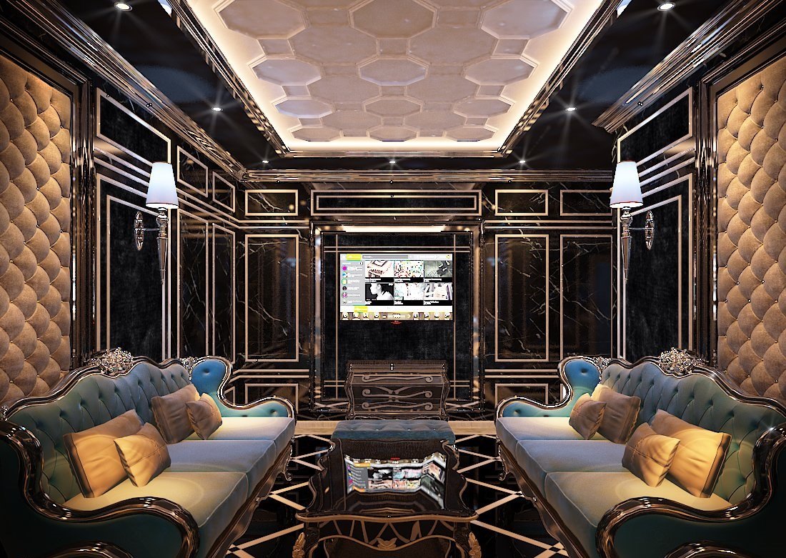 Thiết kế nội thất phòng Karaoke theo phong cách gia đình 2