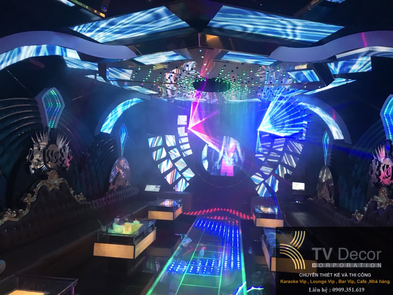 Thiết kế karaoke kinh doanh phong cách hiện đại sôi động 8