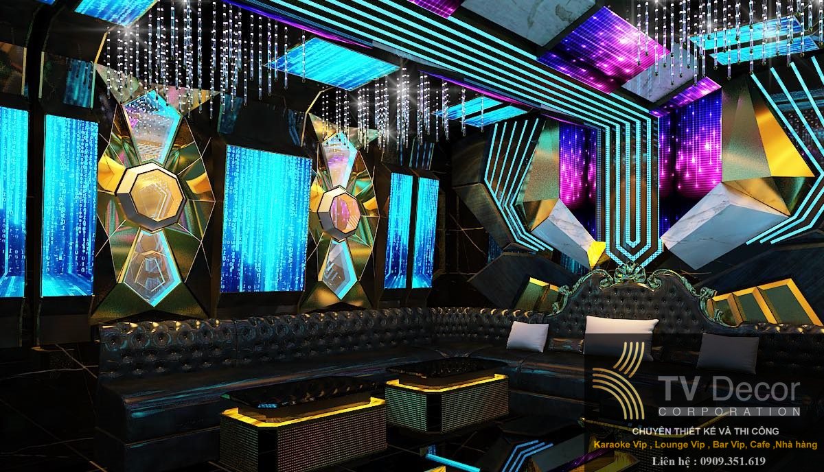 Thiết kế karaoke kinh doanh phong cách hiện đại 3