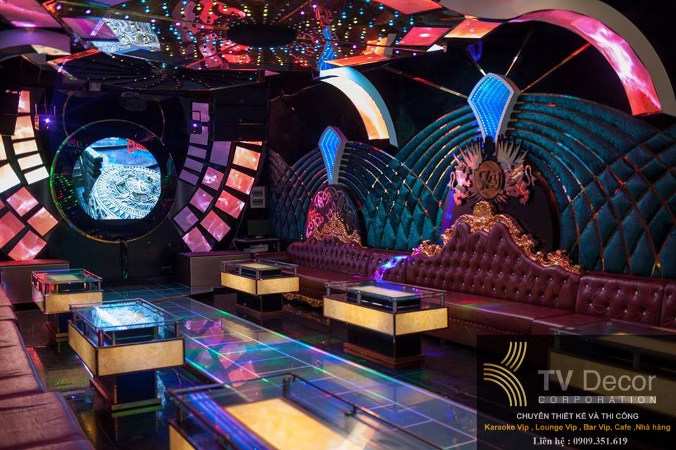Thiết kế karaoke kinh doanh phong cách hiện đại sôi động 3