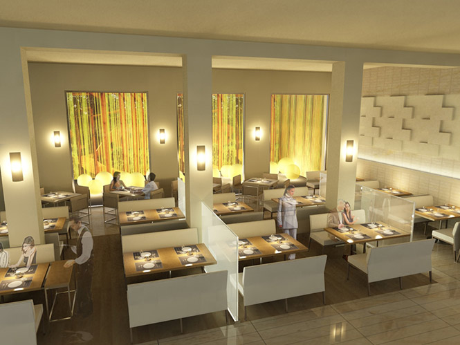 thiết kế nội thất nhà hàng
