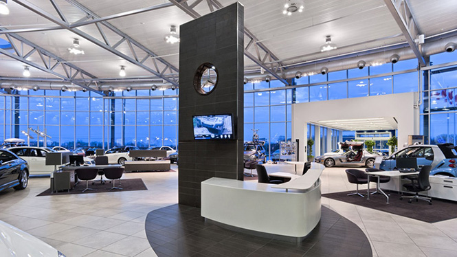 thiet ke thi cong showroom oto