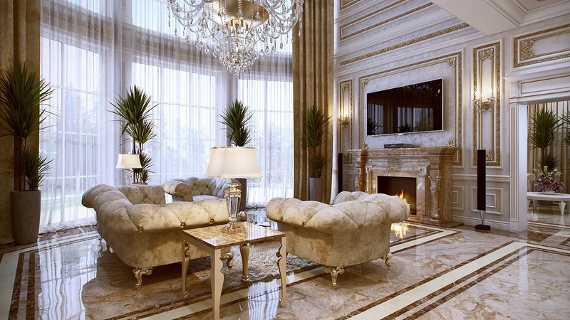 Ý tưởng thiết kế thi công nội thất biệt thự phong cách Pháp Louis,Thiết kế thi công,xây dựng nội thất biệt thự,biệt thự phong cách Pháp Louis,thi công nội thất 1