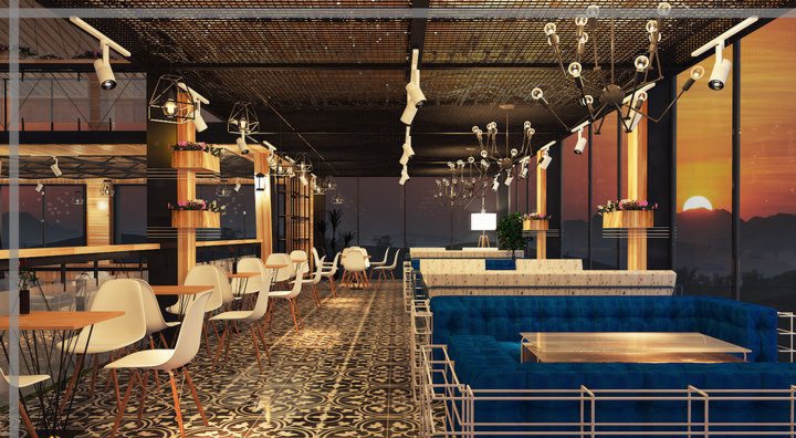 thiết kế thi công nội thất cafe