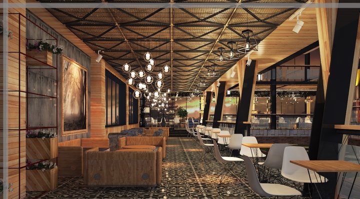 thiết kế bàn ghế quán cafe