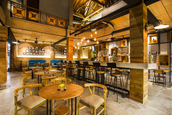 thiết kế nội thất quán cafe
