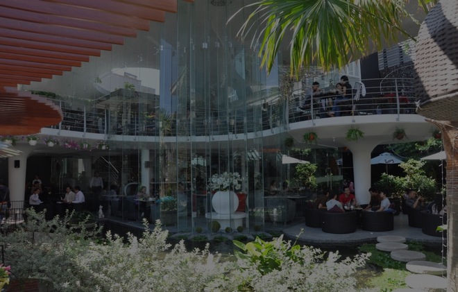 Thiết kế quán cafe sân vườn