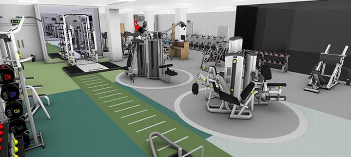 Thiết kế thi công nội thất phòng gym 5