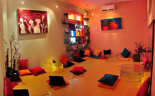 thiết kế quán cafe bệt