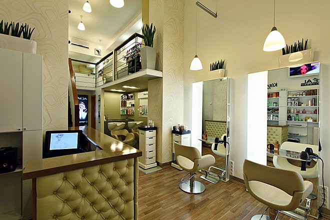 mẫu thiết kế salon tóc đẹp
