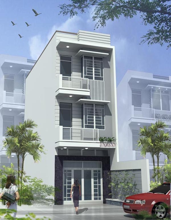 thiết kế nhà ống hiện đại,xây dựng nhà ống