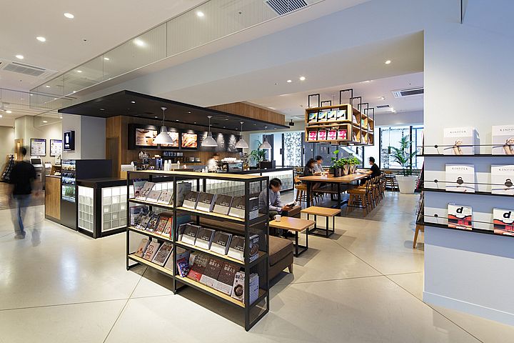 thiết kế quán cafe sách