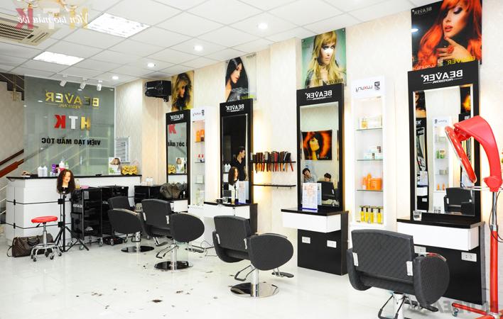 nội thất salon tóc hiện đại