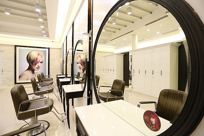 thi công salon tóc