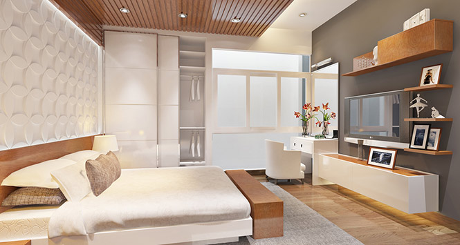 thiết kế phòng ngủ nhà phố