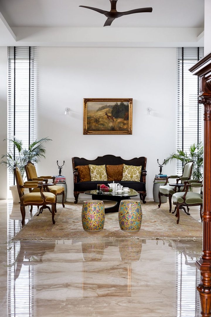 thiết kế nội thất màu sắc sang trọng