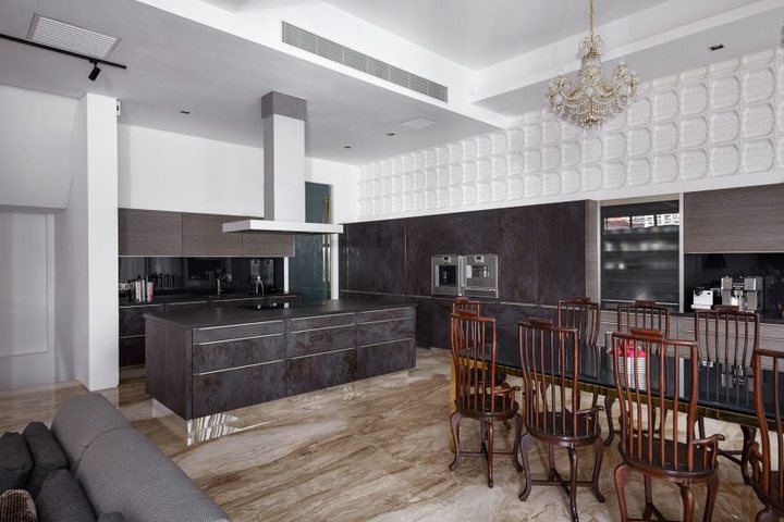 thiết kế nội thất nhà bếp sang trọng
