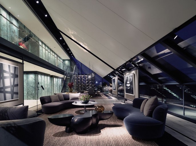 Xây dựng nội thất phòng khách căn hộ Penthouse 8
