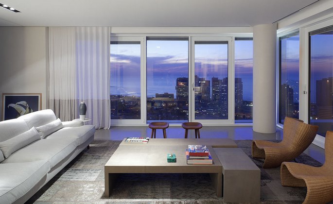 Xây dựng nội thất phòng khách căn hộ Penthouse 9