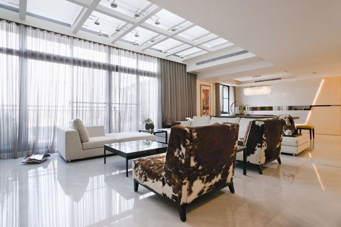 Xây dựng nội thất phòng khách căn hộ Penthouse 5