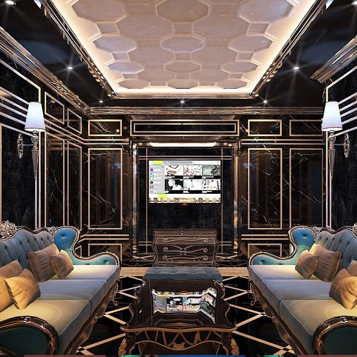 Thiết kế nội thất phòng Karaoke theo phong cách gia đình